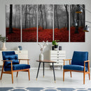 Wall Art Landscape Canvas Print Wonderful Forest with Red by MyGreatCanvas | Canvas Wall Art Prints | Photo Prints & Wall Decor