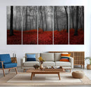 Wall Art Landscape Canvas Print Wonderful Forest with Red by MyGreatCanvas | Canvas Wall Art Prints | Photo Prints & Wall Decor