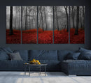 Wall Art Landscape Canvas Print Wonderful Forest with Red by MyGreatCanvas | Canvas Wall Art Prints | Photo Prints & Wall Decor