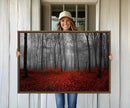 Wall Art Landscape Canvas Print Wonderful Forest with Red by MyGreatCanvas | Canvas Wall Art Prints | Photo Prints & Wall Decor