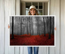 Wall Art Landscape Canvas Print Wonderful Forest with Red by MyGreatCanvas | Canvas Wall Art Prints | Photo Prints & Wall Decor