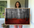 Wall Art Landscape Canvas Print Wonderful Forest with Red by MyGreatCanvas | Canvas Wall Art Prints | Photo Prints & Wall Decor