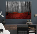 Wall Art Landscape Canvas Print Wonderful Forest with Red by MyGreatCanvas | Canvas Wall Art Prints | Photo Prints & Wall Decor