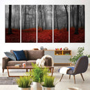 Wall Art Landscape Canvas Print Wonderful Forest with Red by MyGreatCanvas | Canvas Wall Art Prints | Photo Prints & Wall Decor