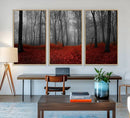 Wall Art Landscape Canvas Print Wonderful Forest with Red by MyGreatCanvas | Canvas Wall Art Prints | Photo Prints & Wall Decor