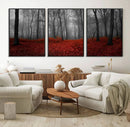 Wall Art Landscape Canvas Print Wonderful Forest with Red by MyGreatCanvas | Canvas Wall Art Prints | Photo Prints & Wall Decor