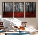 Wall Art Landscape Canvas Print Wonderful Forest with Red by MyGreatCanvas | Canvas Wall Art Prints | Photo Prints & Wall Decor