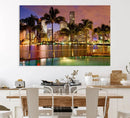 Wall Art MIAMI Canvas Print Miami Skyline with Palms by MyGreatCanvas | Canvas Wall Art Prints | Photo Prints & Wall Decor