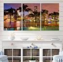 Wall Art MIAMI Canvas Print Miami Skyline with Palms by MyGreatCanvas | Canvas Wall Art Prints | Photo Prints & Wall Decor