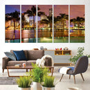 Wall Art MIAMI Canvas Print Miami Skyline with Palms by MyGreatCanvas | Canvas Wall Art Prints | Photo Prints & Wall Decor