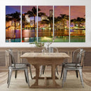 Wall Art MIAMI Canvas Print Miami Skyline with Palms by MyGreatCanvas | Canvas Wall Art Prints | Photo Prints & Wall Decor
