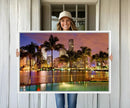 Wall Art MIAMI Canvas Print Miami Skyline with Palms by MyGreatCanvas | Canvas Wall Art Prints | Photo Prints & Wall Decor