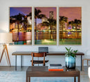 Wall Art MIAMI Canvas Print Miami Skyline with Palms by MyGreatCanvas | Canvas Wall Art Prints | Photo Prints & Wall Decor