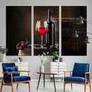 Wall Art Red Wine Bottle and Tun Canvas Print by MyGreatCanvas | Canvas Wall Art Prints | Photo Prints & Wall Decor