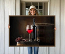 Wall Art Red Wine Bottle and Tun Canvas Print by MyGreatCanvas | Canvas Wall Art Prints | Photo Prints & Wall Decor
