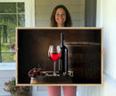 Wall Art Red Wine Bottle and Tun Canvas Print by MyGreatCanvas | Canvas Wall Art Prints | Photo Prints & Wall Decor