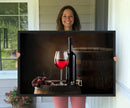 Wall Art Red Wine Bottle and Tun Canvas Print by MyGreatCanvas | Canvas Wall Art Prints | Photo Prints & Wall Decor