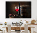 Wall Art Red Wine Bottle and Tun Canvas Print by MyGreatCanvas | Canvas Wall Art Prints | Photo Prints & Wall Decor
