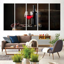 Wall Art Red Wine Bottle and Tun Canvas Print by MyGreatCanvas | Canvas Wall Art Prints | Photo Prints & Wall Decor
