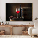 Wall Art Red Wine Bottle and Tun Canvas Print by MyGreatCanvas | Canvas Wall Art Prints | Photo Prints & Wall Decor