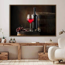 Wall Art Red Wine Bottle and Tun Canvas Print by MyGreatCanvas | Canvas Wall Art Prints | Photo Prints & Wall Decor