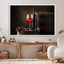 Wall Art Red Wine Bottle and Tun Canvas Print by MyGreatCanvas | Canvas Wall Art Prints | Photo Prints & Wall Decor