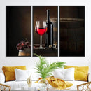 Wall Art Red Wine Bottle and Tun Canvas Print by MyGreatCanvas | Canvas Wall Art Prints | Photo Prints & Wall Decor