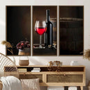Wall Art Red Wine Bottle and Tun Canvas Print by MyGreatCanvas | Canvas Wall Art Prints | Photo Prints & Wall Decor