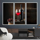 Wall Art Red Wine Bottle and Tun Canvas Print by MyGreatCanvas | Canvas Wall Art Prints | Photo Prints & Wall Decor
