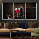 Wall Art Red Wine Bottle and Tun Canvas Print by MyGreatCanvas | Canvas Wall Art Prints | Photo Prints & Wall Decor