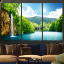Wall Art Waterfall Canvas Print Big Waterfalls in Forest by MyGreatCanvas | Canvas Wall Art Prints | Photo Prints & Wall Decor