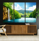 Wall Art Waterfall Canvas Print Big Waterfalls in Forest by MyGreatCanvas | Canvas Wall Art Prints | Photo Prints & Wall Decor