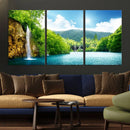 Wall Art Waterfall Canvas Print Big Waterfalls in Forest by MyGreatCanvas | Canvas Wall Art Prints | Photo Prints & Wall Decor
