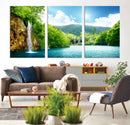 Wall Art Waterfall Canvas Print Big Waterfalls in Forest by MyGreatCanvas | Canvas Wall Art Prints | Photo Prints & Wall Decor