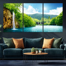 Wall Art Waterfall Canvas Print Big Waterfalls in Forest by MyGreatCanvas | Canvas Wall Art Prints | Photo Prints & Wall Decor