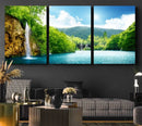 Wall Art Waterfall Canvas Print Big Waterfalls in Forest by MyGreatCanvas | Canvas Wall Art Prints | Photo Prints & Wall Decor