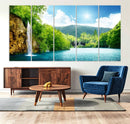 Wall Art Waterfall Canvas Print Big Waterfalls in Forest by MyGreatCanvas | Canvas Wall Art Prints | Photo Prints & Wall Decor