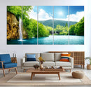 Wall Art Waterfall Canvas Print Big Waterfalls in Forest by MyGreatCanvas | Canvas Wall Art Prints | Photo Prints & Wall Decor