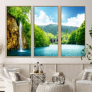 Wall Art Waterfall Canvas Print Big Waterfalls in Forest by MyGreatCanvas | Canvas Wall Art Prints | Photo Prints & Wall Decor
