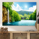Wall Art Waterfall Canvas Print Big Waterfalls in Forest by MyGreatCanvas | Canvas Wall Art Prints | Photo Prints & Wall Decor