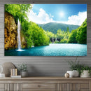 Wall Art Waterfall Canvas Print Big Waterfalls in Forest by MyGreatCanvas | Canvas Wall Art Prints | Photo Prints & Wall Decor