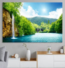 Wall Art Waterfall Canvas Print Big Waterfalls in Forest by MyGreatCanvas | Canvas Wall Art Prints | Photo Prints & Wall Decor