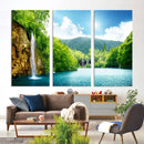 Wall Art Waterfall Canvas Print Big Waterfalls in Forest by MyGreatCanvas | Canvas Wall Art Prints | Photo Prints & Wall Decor