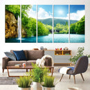 Wall Art Waterfall Canvas Print Big Waterfalls in Forest by MyGreatCanvas | Canvas Wall Art Prints | Photo Prints & Wall Decor