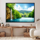 Wall Art Waterfall Canvas Print Big Waterfalls in Forest by MyGreatCanvas | Canvas Wall Art Prints | Photo Prints & Wall Decor