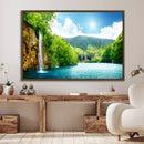 Wall Art Waterfall Canvas Print Big Waterfalls in Forest by MyGreatCanvas | Canvas Wall Art Prints | Photo Prints & Wall Decor