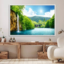 Wall Art Waterfall Canvas Print Big Waterfalls in Forest by MyGreatCanvas | Canvas Wall Art Prints | Photo Prints & Wall Decor
