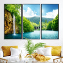 Wall Art Waterfall Canvas Print Big Waterfalls in Forest by MyGreatCanvas | Canvas Wall Art Prints | Photo Prints & Wall Decor