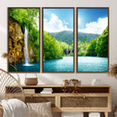 Wall Art Waterfall Canvas Print Big Waterfalls in Forest by MyGreatCanvas | Canvas Wall Art Prints | Photo Prints & Wall Decor