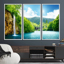 Wall Art Waterfall Canvas Print Big Waterfalls in Forest by MyGreatCanvas | Canvas Wall Art Prints | Photo Prints & Wall Decor